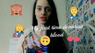 My first time donating blood!