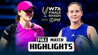 OMG Iga on Fire - Iga Swiatek vs Daria Kasatkina Full Match Highlights - WTA Finals Riyadh 2024