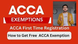 How to get Free ACCA Exemption Fee Waiver in :How i got Free Waiver After MBA + ACCA Registration.