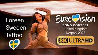 Loreen [Sweden] "Tattoo" - Winner of Eurovision 2023 - 8K Upscale using A.I.