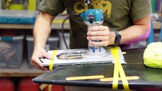 Repairing a Surfboard Fin Box