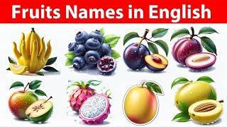 100 Common Fruits Name ll  Fruits Vocabulary in English With Pictures ll 100 Fruits Name in English