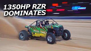 2JZ RZR dominates Little Sahara, wheelies, Sand X racing!