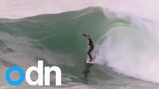 Elite surfers take on the 'most dangerous wave in the world' at Sydney's Botany Bay