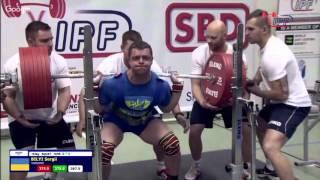 Ivan Zbandut (Ukraine) vs Dmitry Inzarkin (Russia), IPF Worlds-2015, Cat.93kg