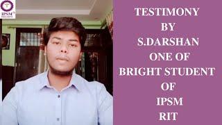 RIT COURSE - Testimony by S.Darshan Student Of Institute Of Paramedical Science & Management (IPSM)