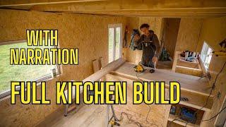 Off Grid Cabin Kitchen Build - Full with NARRATION