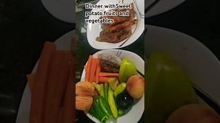 sweet potato  fruits and vegetables ..special dinner