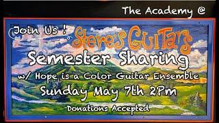 The Academy @ Steves Guitars with guests The Hope is a Color Guitar Ensemble