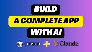 Building The Best Productivity App Using Cursor AI & Claude Sonnet 3.5