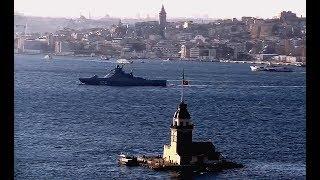 ВМФ России Пластмассовый корвет RFS 375 Дмитрий Рогачев в Босфоре Новенький впервые в походе v.01