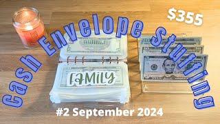 Cash Envelope Stuffing #2 September 2024 // Low Income Weekly Budget