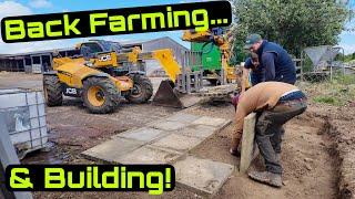 Big Day, New Building Work! Back Farming!