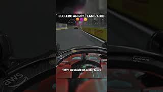 Leclerc angry team radio in Saudi Arabia #saudiarabiagp #f1 #leclerc #xavi #teamradio