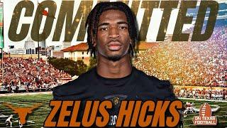 BREAKING: 4-Star S Zelus Hicks COMMITS to Texas! | Recruiting | Longhorns Football