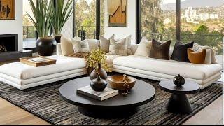 SOFT NEUTRAL LIVING ROOM DECORATING IDEAS 2024| INTERIOR DESIGNS