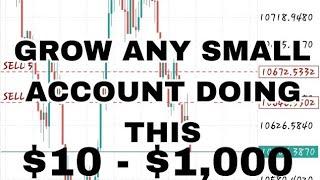 GROW ANY SMALL ACCOUNT DOING THIS  BOOM AND CRASH SCALPING STRATEGY OUT 