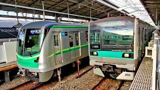 千代田線 [Tokyo Chiyoda Line] Station. Train Sounds ASMR 도쿄메트로 치요다선 열차백색소음 안내방송 Kita-ayase→Yoyogi-uehara