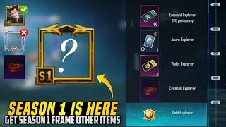 Get Free Season 1 Frame | Old Rare Items Is Coming Back | Got Free 110 Supply Crates | PUBGM