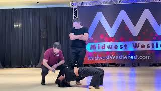 Improv West Coast Swing - Ben Morris, Glenn Ball & Emily Huang - Midwest Westie Fest 2023 Pro Show