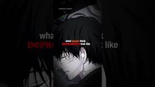 what depression looks like | depression whatsapp status |OTAKU #shorts #anime