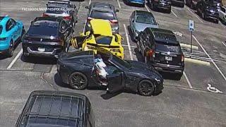 MPD: Crooks caught on camera stealing roof off Corvette in parking lot