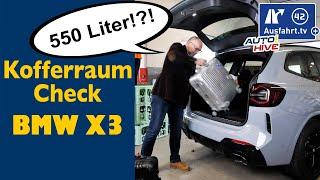 Kofferraum-Check: BMW X3 G01 LCI - was passt in den Kofferraum? Fahrrad? Leiter? Koffer? Taschen?