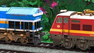 WAP4 to WDP4 LOCOMOTIVE CHANGE | BUMPY RAILROAD | Train Simulator | Railworks 3 | NTG GAMING