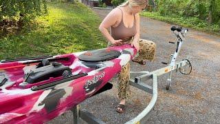 Fishing in the World's LIGHTEST Fishing Kayak!!! (59.6 lbs + 10'2"  -- How STABLE is it?)