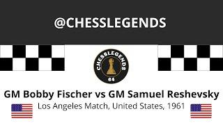 Bobby Fischer vs Samuel Reshevsky, Los Angeles Match, United States, 1961.