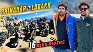 Finally Ladakh nikal pde With 16 bikes and 8 Cars