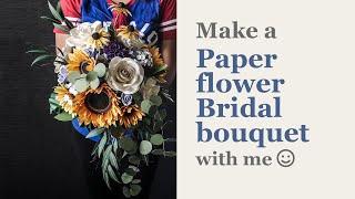 Bridal Paper Flower Bouquet Arrangement by Deaney Weaney Blooms