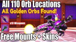 All 10 Golden & 100 Orb Locations in World Zero | ALL 10 WORLDS | 20 Weapon Skins + 2 Free Mounts