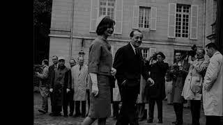 June 2, 1961 - First Lady Jacqueline Kennedy visits Chateau de Malmaison with Andre Malraux