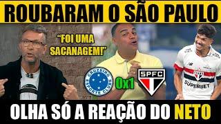 EITA! Neto enlouquece após SÃO PAULO amassar o CRUZEIRO só com os RESERVAS