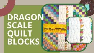 Dragon Scale Quilt Blocks | Unique Quilting Techniques | Baby Boy Quilts