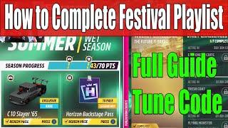 Forza Horizon 5 How to Complete Festival Playlist Summer Season Series 42 Full Guide, Tune Code