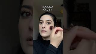 High Contrast Makeup Look #makeup #makeuplook #highcontrast #makeuptutorial #makeupshorts