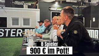 8 Spieler, 900 € im Pott