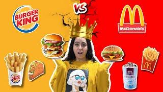 McDonald's Vs Burger King | Food Challenge