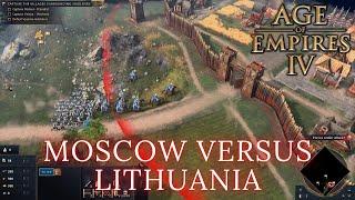 Age Of Empires 4 - MOSCOW VERSUS LITHUANIA (Hard)