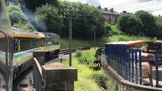 Class 47 47712 Lady Diana Spencer departs Keighley 23/06/23.