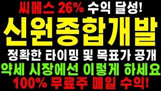 [신원종합개발]무조건 대응해서 수익을 챙겨야 합니다. 털리면 안됩니다. 이렇게 모아가세요 #신원종합개발 #신원종합개발주가 #신원종합개발주가전망#신원종합개발분석