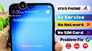 Solved Vivo Phone Mobile NO SERVICE And No Network Problem 2024 | How to fix No Service Sim Card