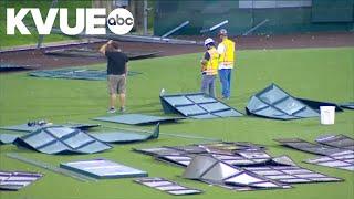 Longhorns' baseball field damaged from Central Texas storms
