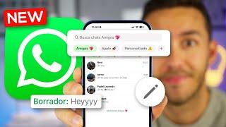 NUEVA Actualización de WhatsApp para iPhone y Android  ¡Nuevos FILTROS!