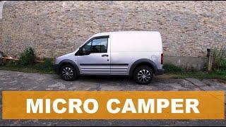 Ford Transit Connect SWB Van Conversion & Stealth Camping (fast version)