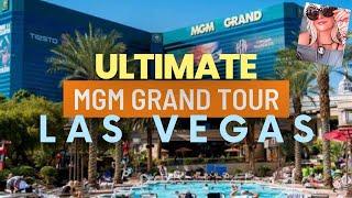 MGM Grand Las vegas FULL Resort and Casino tour! Room pools Buffet Signature