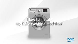 How to install a washing machine | by Beko