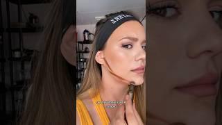 Jawline contour made easy #jawlinecontouring #makeuptransformation #makeup